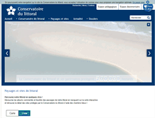 Tablet Screenshot of conservatoire-du-littoral.fr